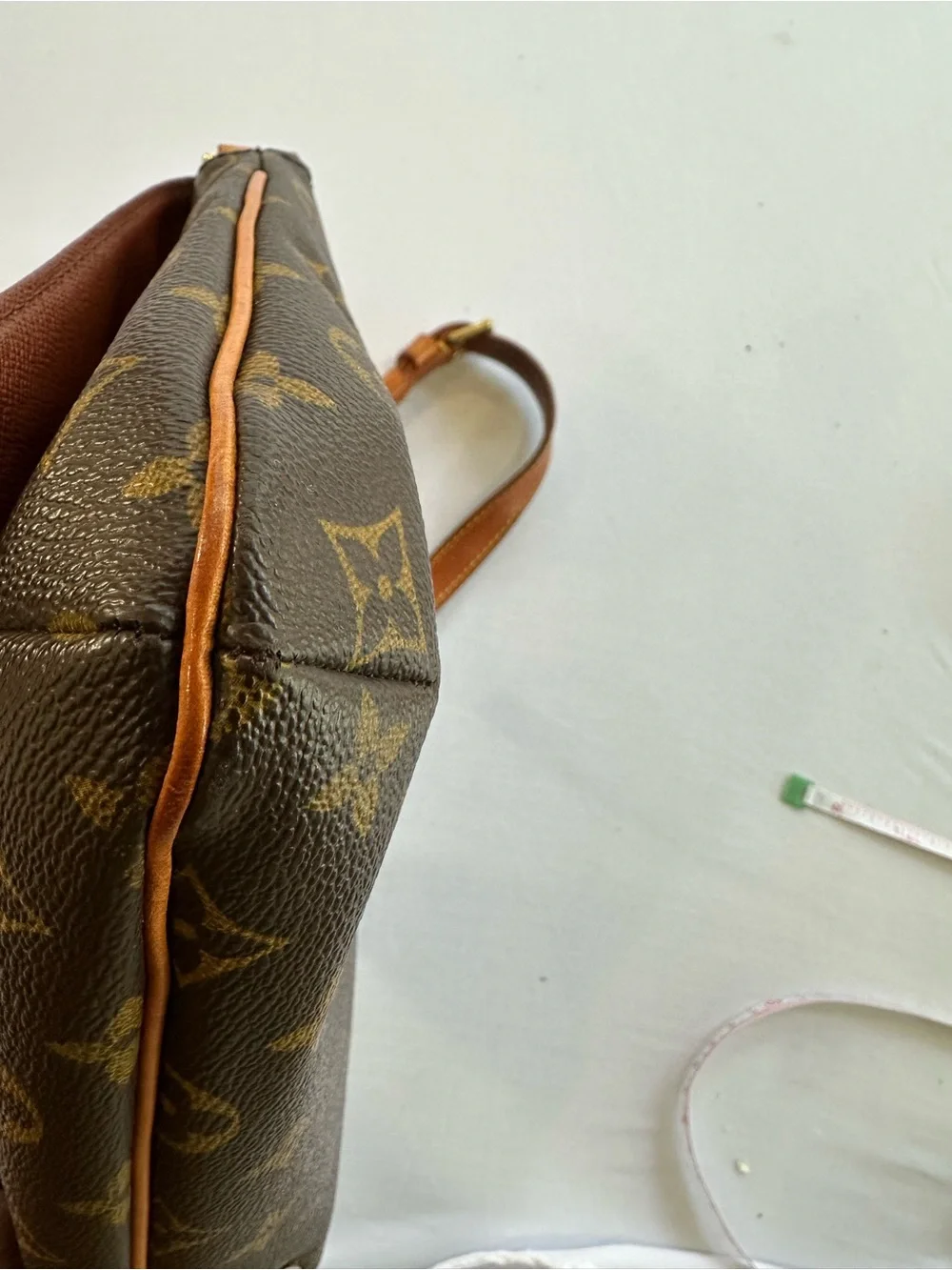 Louis Vuitton Musette Tango Monogram Canvas with Brown Leather